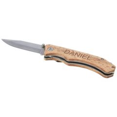 Couteau de poche en bois personnalisable