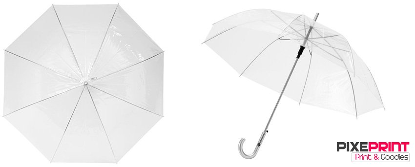 Parapluie transparent publicitaire - Parapluie personnalisé
