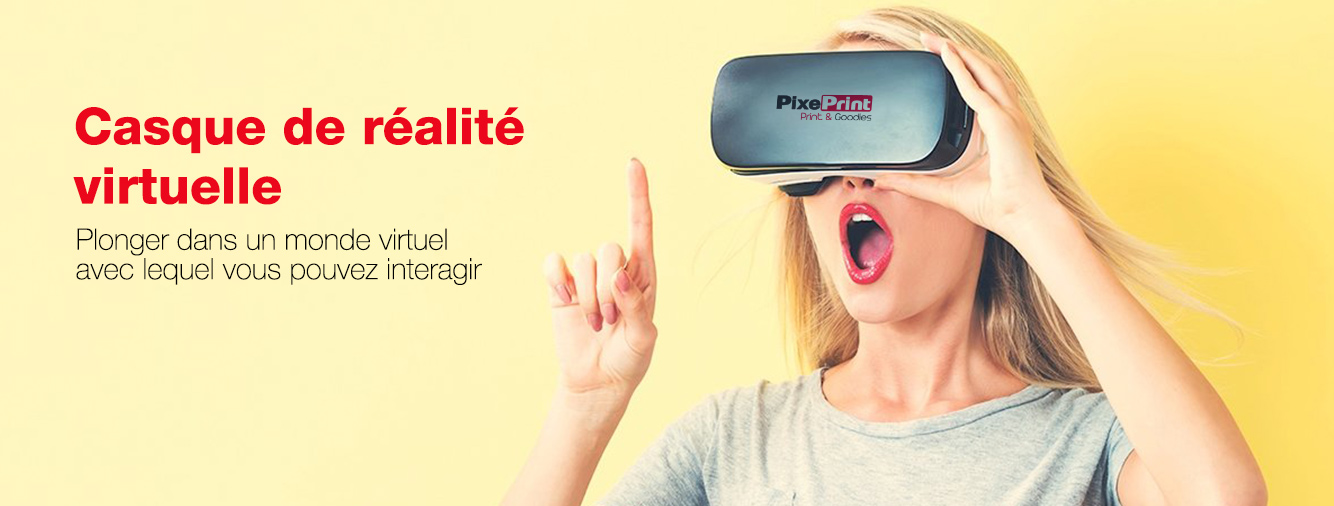 Casque de réalité virtuelle publicitaire