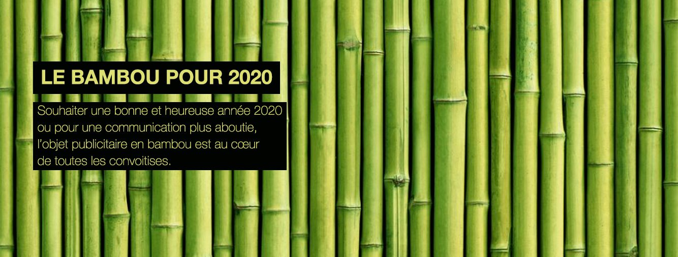 Objet publicitaire en bambou